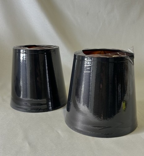 New pair small black satin - new,