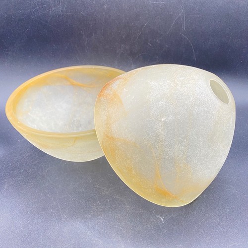 Glass shades eggshell brown - glass,