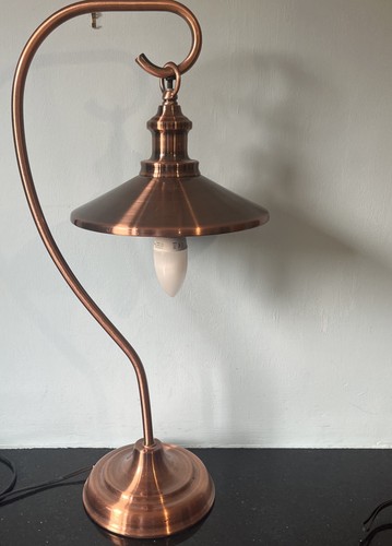 Brush copper effect tall desk - brush,