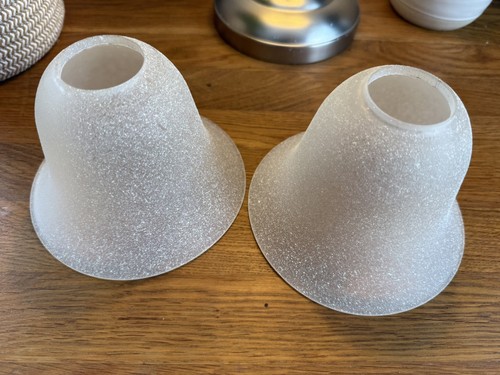 Frosted textured glass - x2,