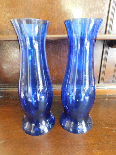 Deep blue glass - glass, oil