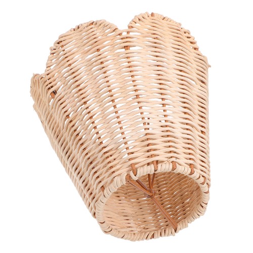 Small rattan bell - lamp, shade