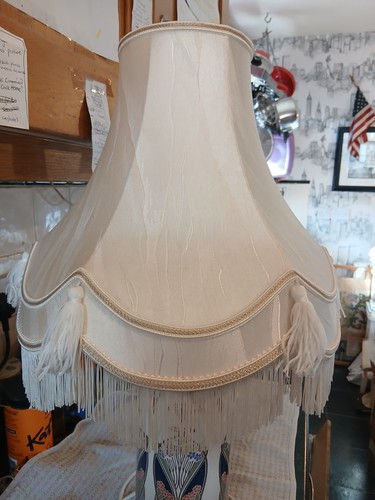 Vintage lampshade with - vintage,