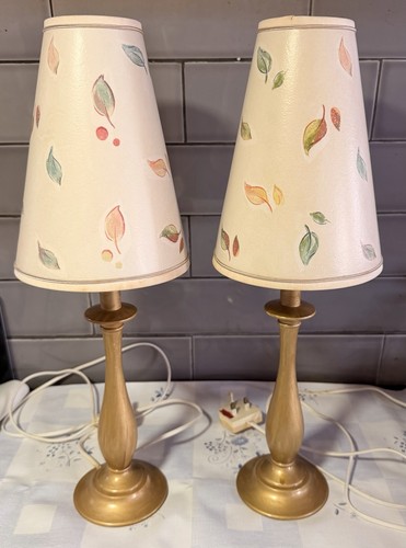 Pair vintage wood effect - pair,