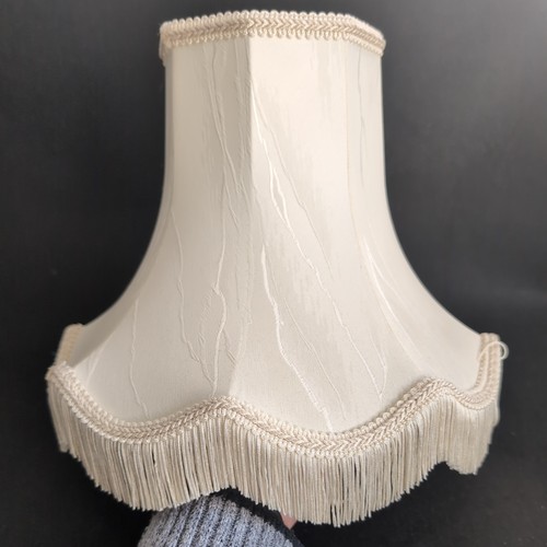 Vintage silk table lampshade - silk,