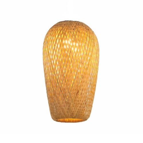 Rounded bamboo pendant - bamboo,