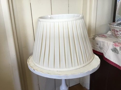 Large cream pleated fabric - pleated,