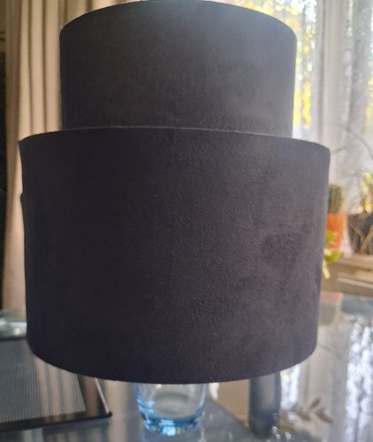 Black fabric lampshade - 1, x