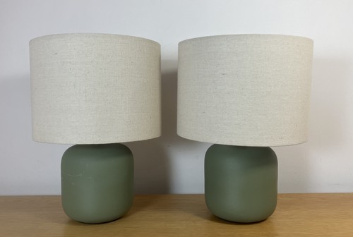 Pair small sage green table - small,